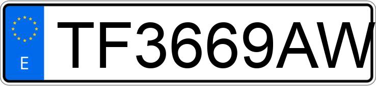 Numer rejestracyjny TF3669AW posiada TOYOTA LAND CRUISER