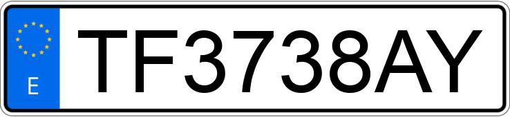 Numer rejestracyjny TF3738AY posiada PEUGEOT 106