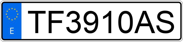 Numer rejestracyjny TF3910AS posiada MITSUBISHI L 200