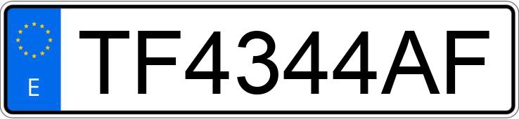 Numer rejestracyjny TF4344AF posiada HONDA PRELUDE