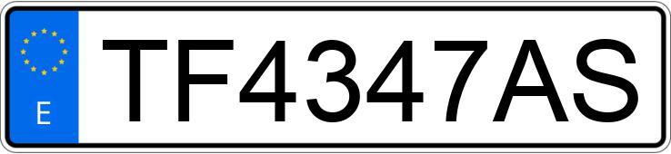 Numer rejestracyjny TF4347AS posiada SEAT MARBELLA