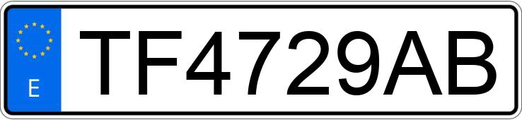 Numer rejestracyjny TF4729AB posiada VOLKSWAGEN GOLF