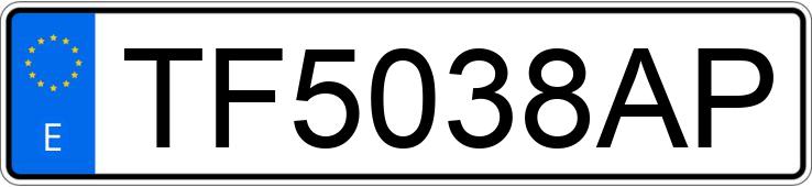 Numer rejestracyjny TF5038AP posiada HONDA CIVIC