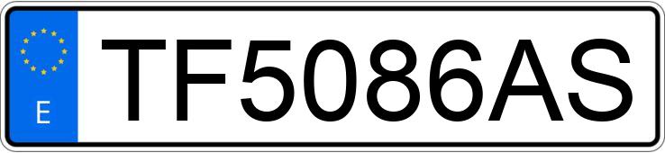 Numer rejestracyjny TF5086AS posiada SUZUKI SAMURAI