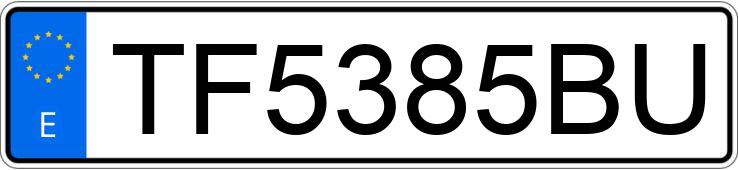 Numer rejestracyjny TF5385BU posiada SEAT IBIZA