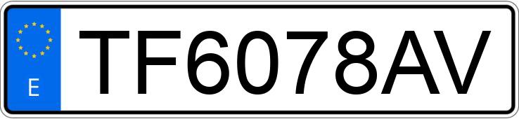 Numer rejestracyjny TF6078AV posiada MAZDA 323