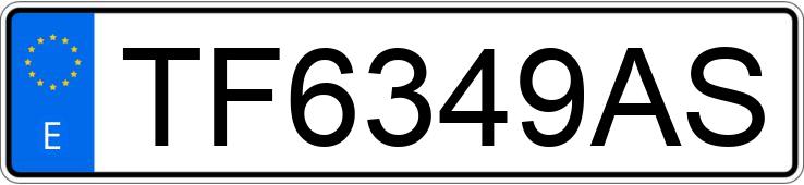 Numer rejestracyjny TF6349AS posiada HONDA PRELUDE