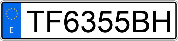 Numer rejestracyjny TF6355BH posiada MITSUBISHI CANTER