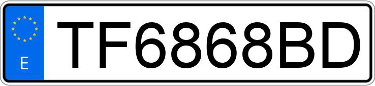 Numer rejestracyjny TF6868BD posiada SEAT CORDOBA