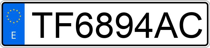 Numer rejestracyjny TF6894AC posiada BMW SERIE 3