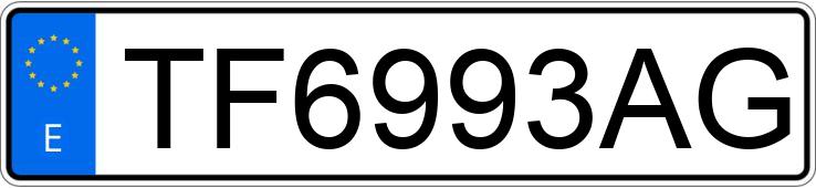 Numer rejestracyjny TF6993AG posiada HONDA CIVIC