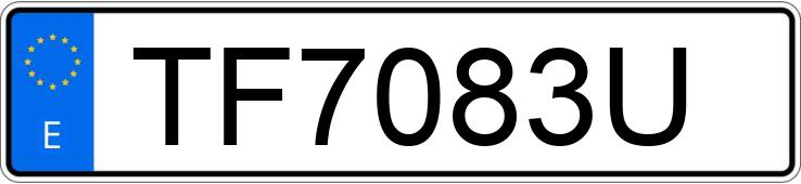 Numer rejestracyjny TF7083U posiada BMW SERIE 3