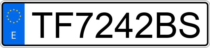 Numer rejestracyjny TF7242BS posiada AUDI A4