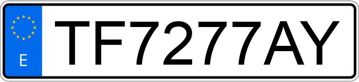 Numer rejestracyjny TF7277AY posiada PEUGEOT 205