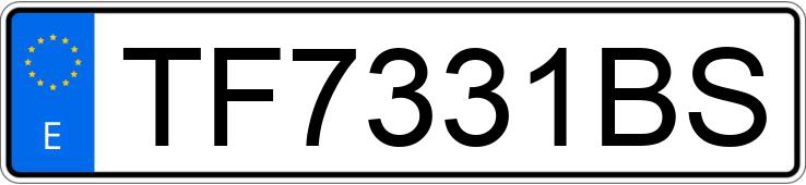 Numer rejestracyjny TF7331BS posiada PEUGEOT 306