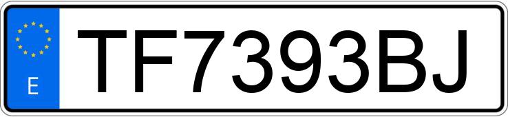Numer rejestracyjny TF7393BJ posiada VOLKSWAGEN GOLF