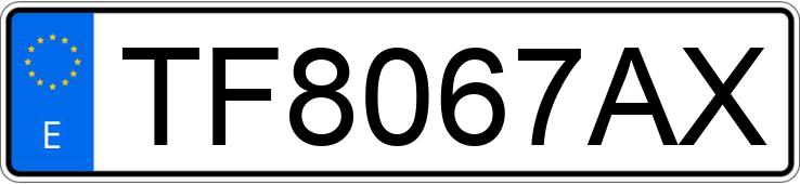 Numer rejestracyjny TF8067AX posiada MITSUBISHI COLT 1.6