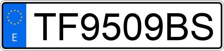 Numer rejestracyjny TF9509BS posiada PORSCHE 944