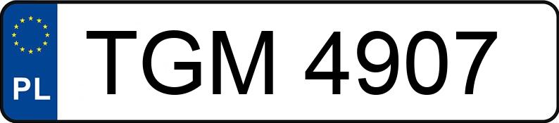 Numer rejestracyjny TGM 4907 posiada FSM-BIELSKO B. POLSKI FIAT 126P 650 - TGM4907