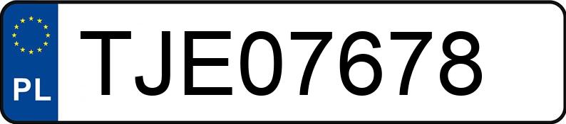 Numer rejestracyjny TJE 07678 posiada FORD FOCUS - TJE07678