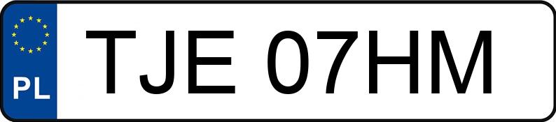 Numer rejestracyjny TJE 07HM posiada FORD ESCORT 1.6 - TJE07HM