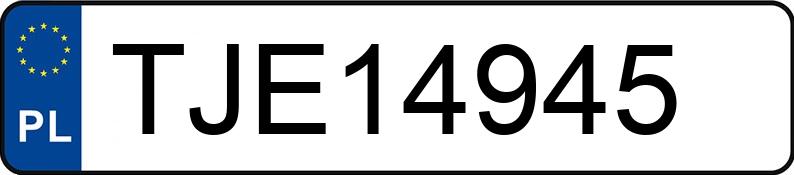Numer rejestracyjny TJE 14945 posiada HONDA CIVIC - TJE14945