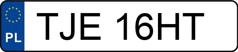 Numer rejestracyjny TJE 16HT posiada FSO Polonez Truck MR`93 2.3t 1.6 GLI DC - TJE16HT