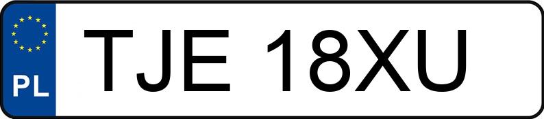 Numer rejestracyjny TJE 18XU posiada FIAT Brava 1.4 12V Kat. SX - TJE18XU