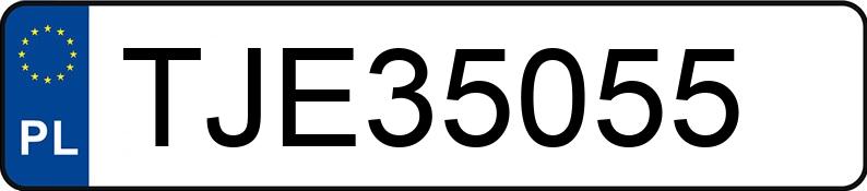 Numer rejestracyjny TJE 35055 posiada VOLKSWAGEN GOLF - TJE35055