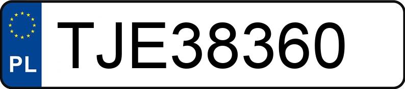 Numer rejestracyjny TJE 38360 posiada HONDA Civic 1.3i Kat. MR`91 DXi - TJE38360