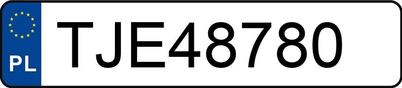 Numer rejestracyjny TJE 48780 posiada SKODA FABIA - TJE48780