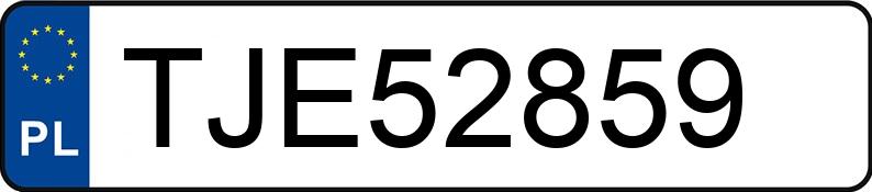 Numer rejestracyjny TJE 52859 posiada FORD KUGA - TJE52859