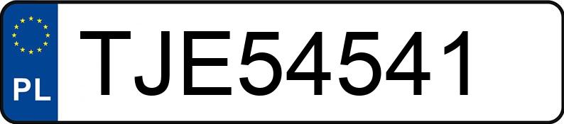 Numer rejestracyjny TJE 54541 posiada CITROEN C5 - TJE54541
