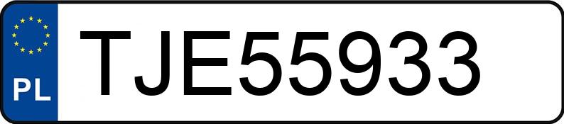 Numer rejestracyjny TJE 55933 posiada FIAT PUNTO - TJE55933