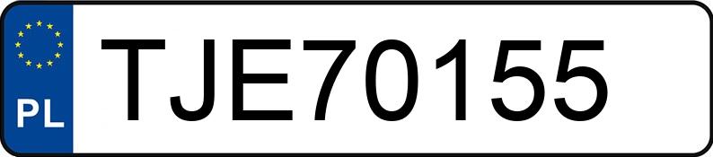 Numer rejestracyjny TJE 70155 posiada RENAULT MEGANE - TJE70155
