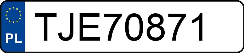 Numer rejestracyjny TJE 70871 posiada PEUGEOT 508 - TJE70871