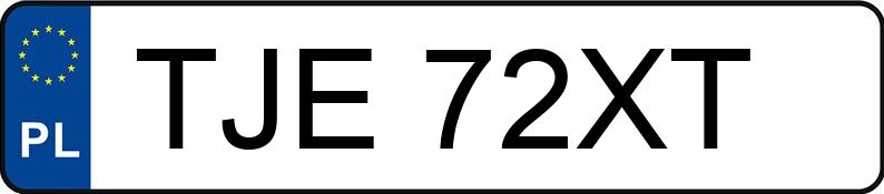 Numer rejestracyjny TJE 72XT posiada TOYOTA Celica 1.8 MR`00 E2 Celica 1.8 MR`00 E2 - TJE72XT