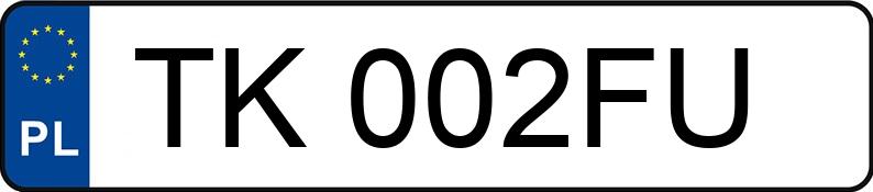 Numer rejestracyjny TK 002FU posiada FIAT DUCATO - TK002FU Numer rejestracyjny TK 002FU posiada FIAT DUCATO - TK002FU