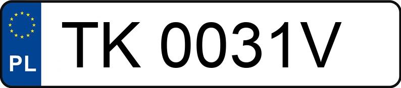 Numer rejestracyjny TK 0031V posiada FORD Tourneo 2.5 Diesel Kat. MR`97 2.6t Tourneo 2.5 Diesel Kat. MR`97 2.6t - TK0031V