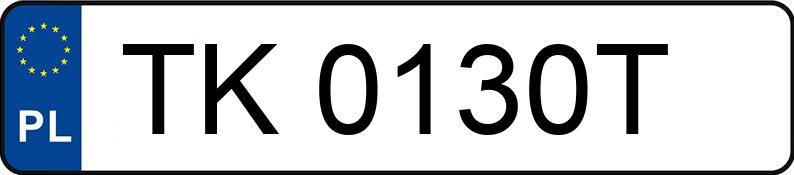 Numer rejestracyjny TK 0130T posiada TOYOTA COROLLA - TK0130T