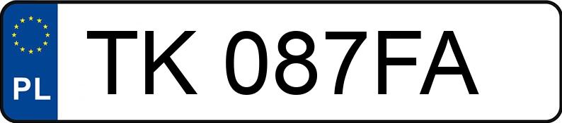 Numer rejestracyjny TK 087FA posiada VOLVO XC60 - TK087FA Numer rejestracyjny TK 087FA posiada VOLVO XC60 - TK087FA