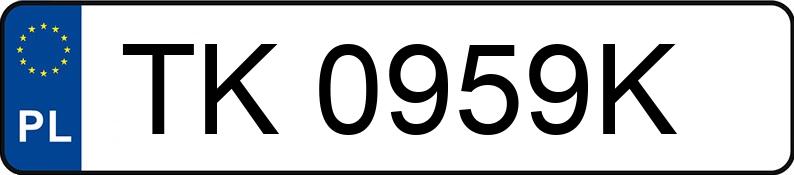 Numer rejestracyjny TK 0959K posiada JEEP Grand Cherokee III 3.0 CRD MR`07 E4 Overland - TK0959K