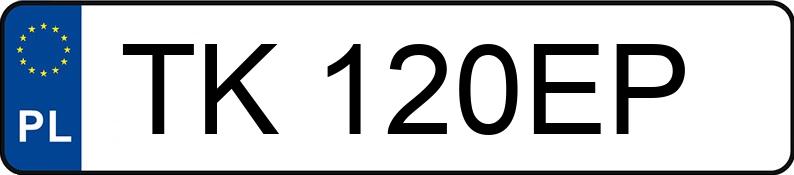 Numer rejestracyjny TK 120EP posiada BMW X4 MR`14 E6 F26 M40i Step - TK120EP