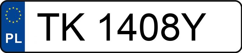 Numer rejestracyjny TK 1408Y posiada NISSAN ALMERA - TK1408Y