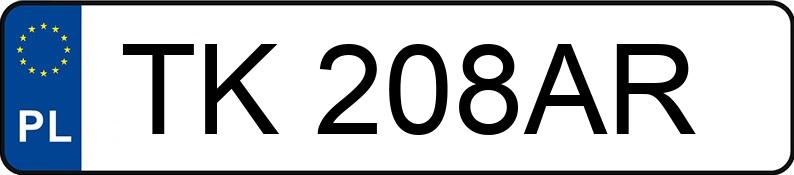 Numer rejestracyjny TK 208AR posiada FIAT FIAT TIPO - TK208AR