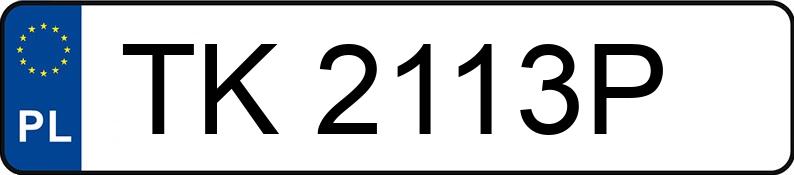 Numer rejestracyjny TK 2113P posiada SAM - TK2113P Numer rejestracyjny TK 2113P posiada SAM - TK2113P