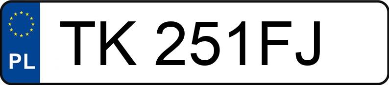 Numer rejestracyjny TK 251FJ posiada FORD Mondeo 1.6 MR`10 E5 Ghia - TK251FJ