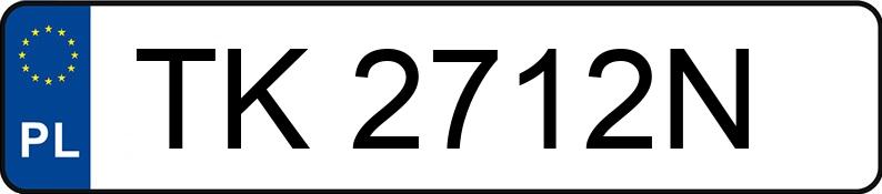 Numer rejestracyjny TK 2712N posiada MITSUBISHI ASX 1.6 MR`13 E6 Invite 2WD - TK2712N