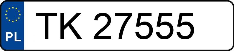 Numer rejestracyjny TK 27555 posiada DAEWOO / FSO Polonez 1.5 SLE - TK27555
