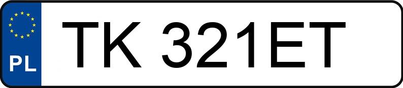 Numer rejestracyjny TK 321ET posiada BMW X3 Diesel MR`22 E6d G01 xDrive30d M Sport - TK321ET